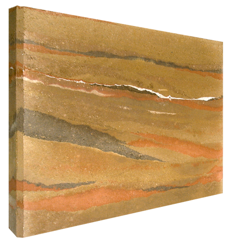 Stampflehm, 0-8 Sandstein-gelb
